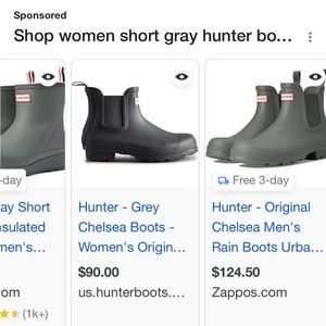 women hunter short rain boots